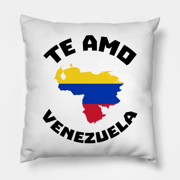 I Love VZLA - Venezuela Heart Flag T-Shirt Pillow by Brobocop