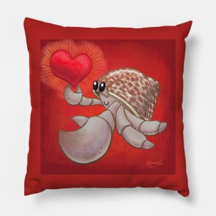 Hermit Crab Love! or Lopsided Claws, Lopsided Heart! Pillow