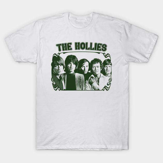 Discover The Hollies // Vintage Style Retro Fan Art - The Hollies - T-Shirt