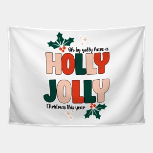 Holly Jolly Christmas Tapestry