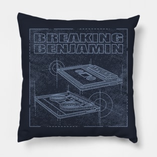 Breaking Benjamin Technical Drawing Pillow