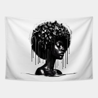 Afrocentric Woman Dripping With Melanin Tapestry