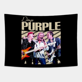 Purple Majesty Deep Band-Inspired Apparel Fit for Rock Royalty Tapestry