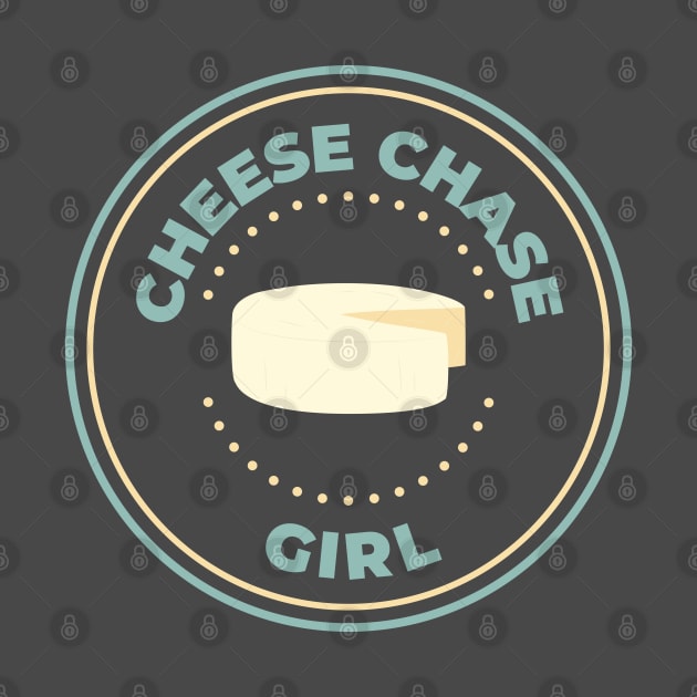 Cheese chase girl logo round by Oricca