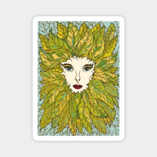 Green Lady - Spring Magnet