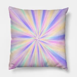 Tie dye yellow pink purple Pillow