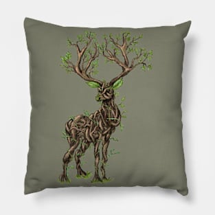 Vine Branch Stag (Color) Pillow