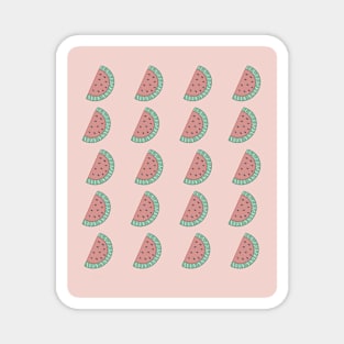 Watermelon Slices Pattern Magnet