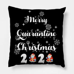 merry quarantine christmas Pillow