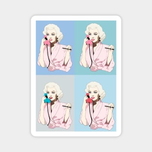 Marilyn Monroe phone pop art Magnet