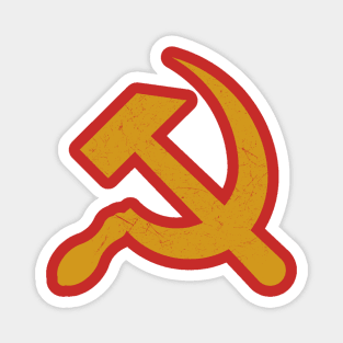 Hammer and Sickle - Vintage Red Communist Magnet