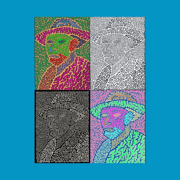 Van Gogh Portrait - Pop Art Style Montage by NightserFineArts