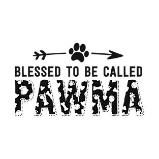 Blessed To Be Called Pawma Dog Grandma Shirts For Women T-Shirt