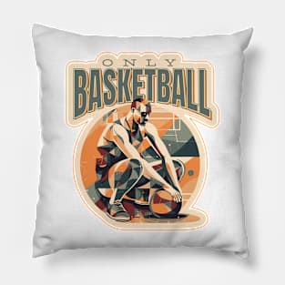 Basketball player geometric Pillow