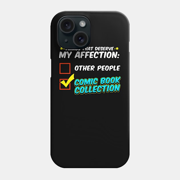 Funny Comic Book Collector Phone Case by savariya