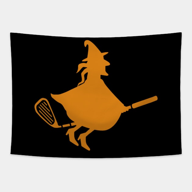 Funny Halloween Golf And Golf Lover Halloween Costume Tapestry by luxembourgertreatable