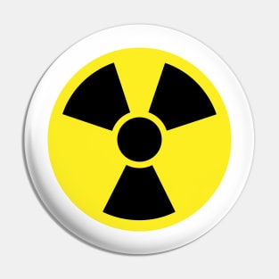 Nuclear radiation sign, nuclear warning symbol - radiation, energy, atomic power Pin