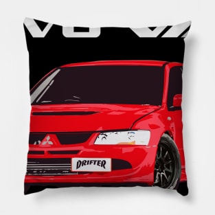 Mitsubishi EVO 8 Rally Red Pillow