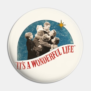 It's a Wonderful Life Distressed Classic Christmas Pin