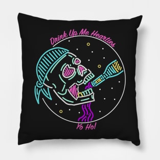 Drink Up Me Hearties Pillow