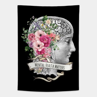 Brain Floral, Mental Health Matters 2 Tapestry