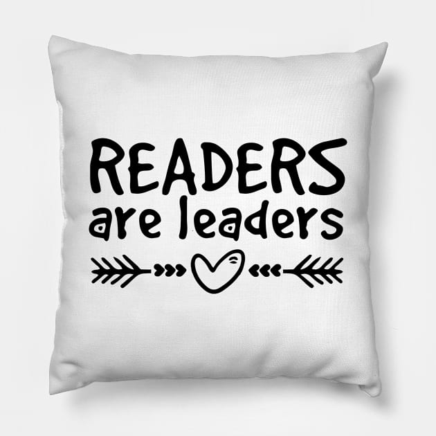 Readers are leaders Pillow by mintipap