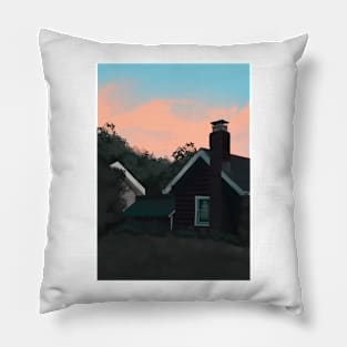 ghost in the window Pillow