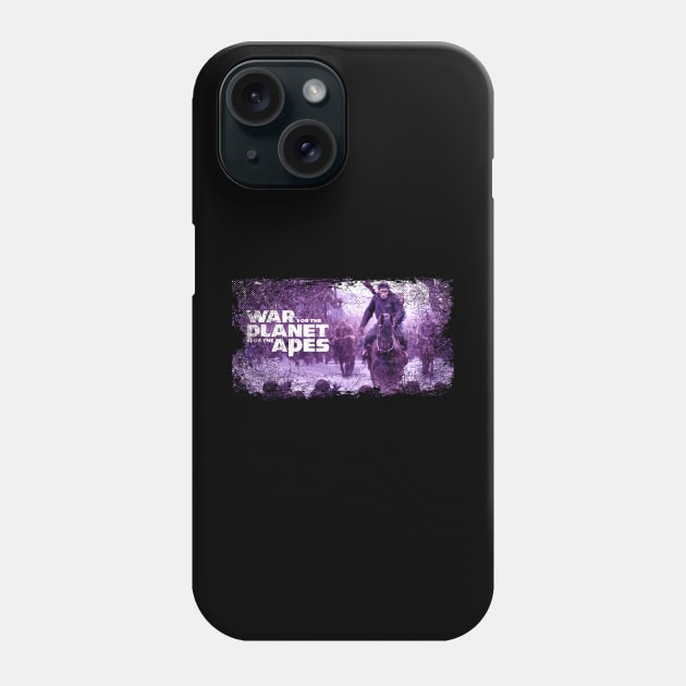 Apes' Uprising Showcase the Intense Conflict and Leadership of Caesar in the Film Phone Case by Amir Dorsman Tribal