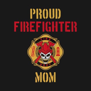 Proud firefighter mom short sleeve T-Shirt