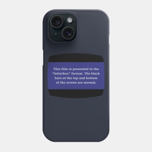 VHS Letterbox Format Phone Case