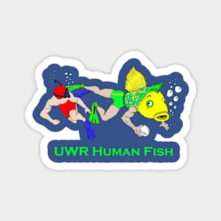 Underwater Rugby human fish Magnet