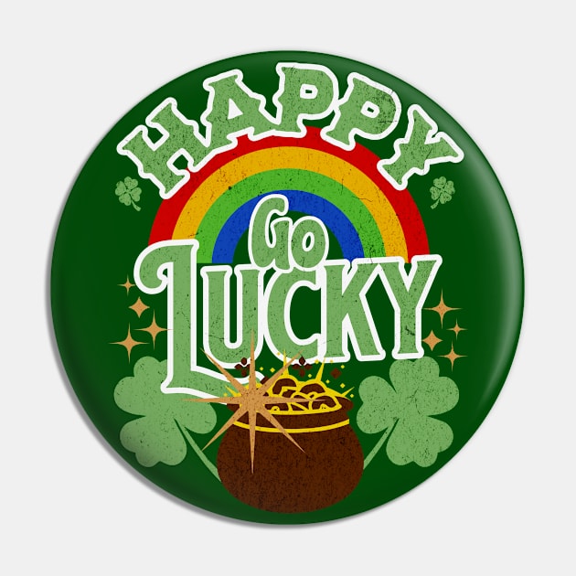 Happy Go Lucky Pin by TheCraftyDrunkCo