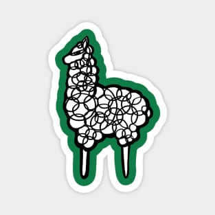 Llama scribbler Magnet