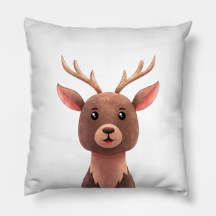 Deer cartoon Pillow