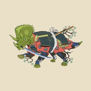 Triceratops Samurai T-Shirt