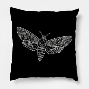 Death head moth sketch Pillow