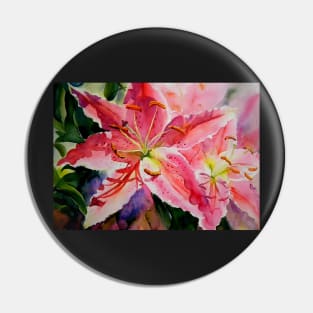 Birthday Lilies Pin