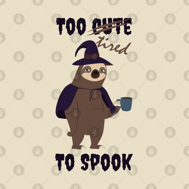 Halloween Sloth witch by LittleAna