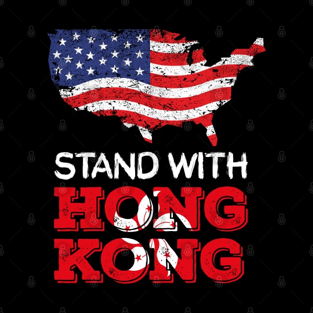 stand with hong kong american flag by hadlamcom