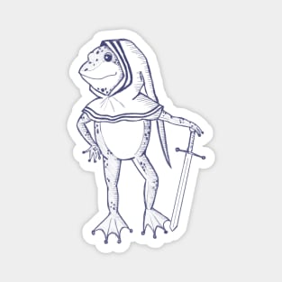 Sketch of a Medieval Frog Vintage style Magnet