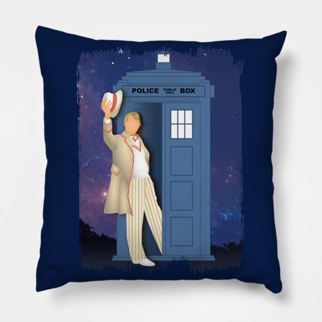 5th Doctor Pillow by Geek ReGeneration