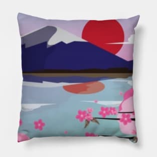 Mount Fuji sakura Pillow