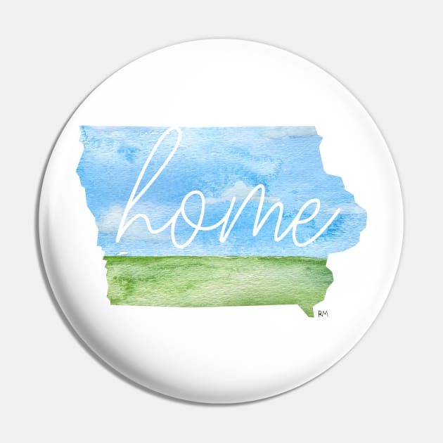 Iowa Home State Pin by RuthMCreative