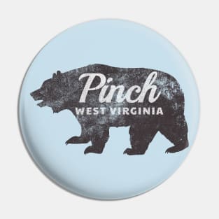 Pinch, WV - Bear (distressed) Pin