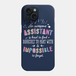 An awesome Assistant Gift Idea - Impossible to Forget Quote Phone Case