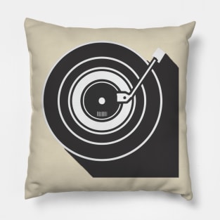 Vintage distressed DJ turntable Pillow