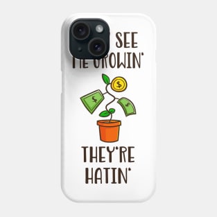 Growth Hustle Finance Money Tree Investing Phone Case