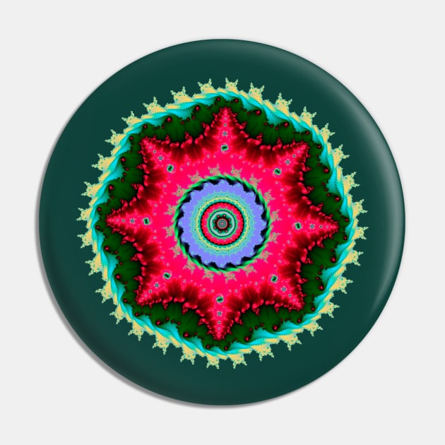 Fractal star Pin by Infinity Chaos