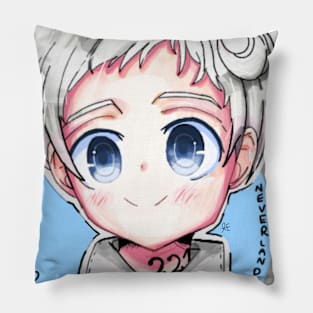 The Promised Neverland Norman Artwork;by  Kībo-Kībo Pillow