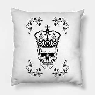 King Skull Pillow